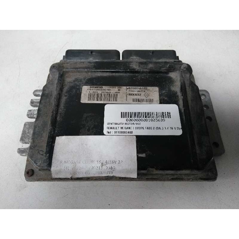 Recambio de centralita motor uce para renault megane i coupe fase 2 (da..) 1.4 16 v dynamique referencia OEM IAM S110030048B 820