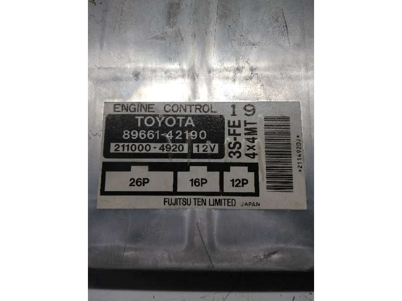 Recambio de centralita motor uce para toyota rav 4 funcruiser (a1) 2.0 16v cat referencia OEM IAM 8966142190 2110004920 3SFE
