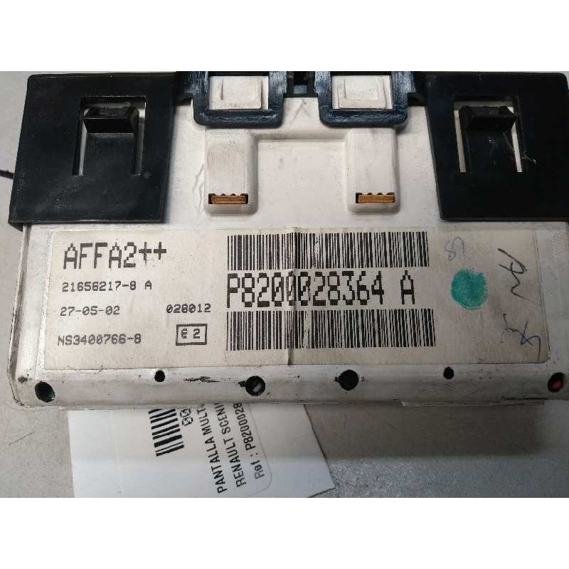 Recambio de pantalla multifuncion para renault scenic (ja..) 1.9 dti expression referencia OEM IAM P8200028364A 216562178A 