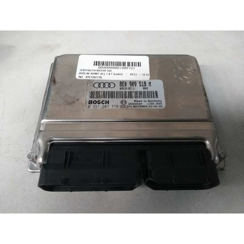 Recambio de centralita motor uce para audi a4 avant (8e) 1.8 t quattro referencia OEM IAM 0261207778 8E0909518M ME75