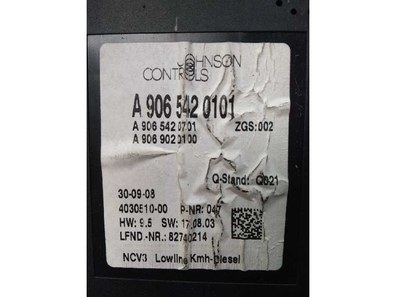 Recambio de cuadro instrumentos para mercedes sprinterii caja cerrada (desde 01.06) 2.1 cdi cat referencia OEM IAM A9065420101 A