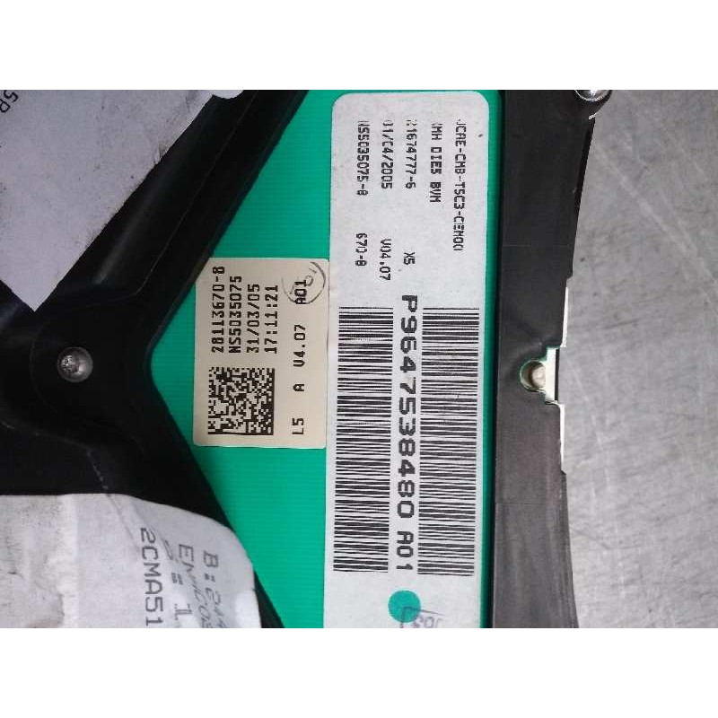 Recambio de cuadro instrumentos para peugeot 307 break / sw (s1) sw port aventura referencia OEM IAM P9647538480 A01 NS50350758