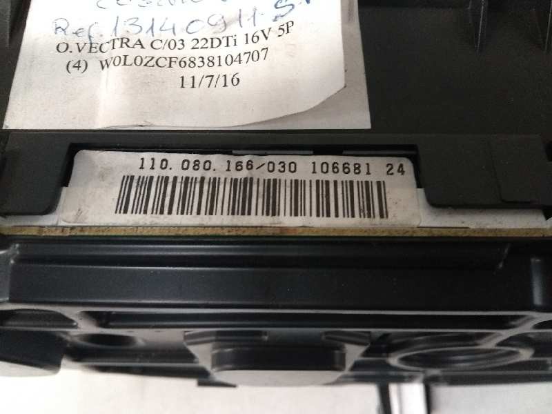Recambio de cuadro instrumentos para opel vectra c berlina comfort referencia OEM IAM 110080166030 13140911SH 