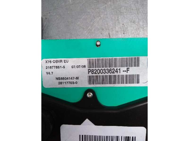 Recambio de cuadro instrumentos para renault kangoo (f/kc0) luxe privilege referencia OEM IAM P8200336241F NS8504147M 