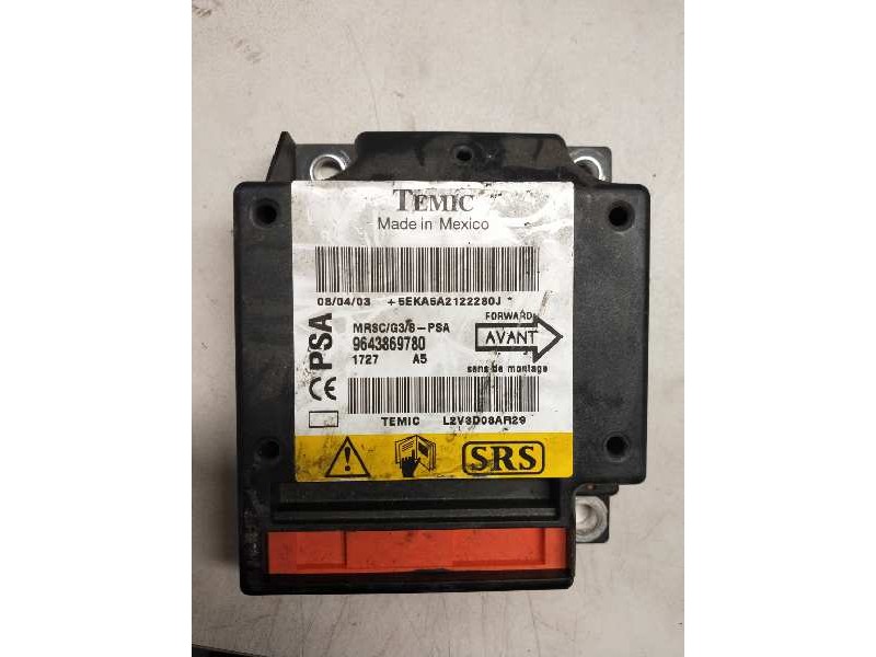 Recambio de centralita airbag para peugeot 607 (s1) pack referencia OEM IAM 9643869780 L2V3D08AR29 1727 A5