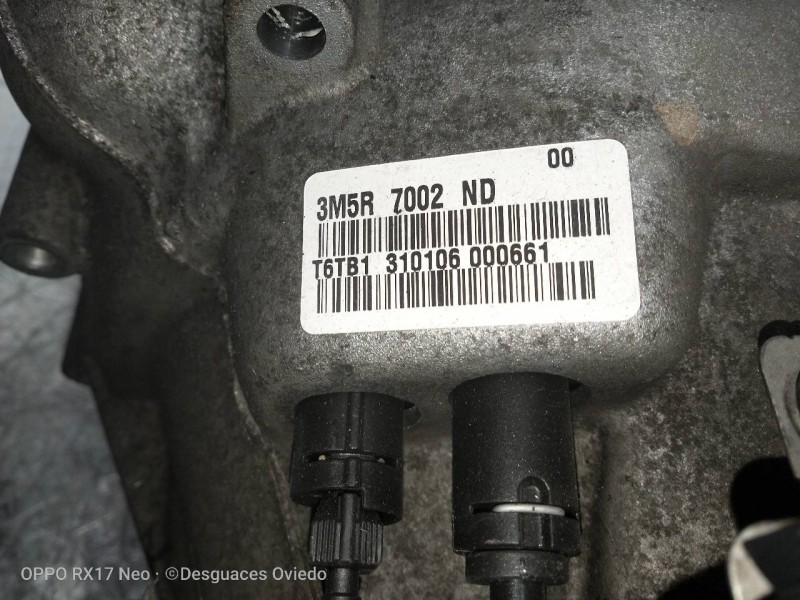 Recambio de caja cambios para ford focus berlina (cap) ambiente (d) referencia OEM IAM 3M5R7002ND T6TB1 310106 000661 