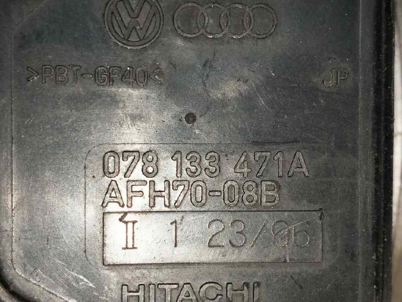 Recambio de caudalimetro para audi a6 berlina (c4) 2.8 v6 30v referencia OEM IAM AFH7008B 078133471A HITACHI Recambio de caudalimetro para audi a6 berlina (c4) 2.8 v6 30v referencia OEM IAM AFH7008B 078133471A HITACHI