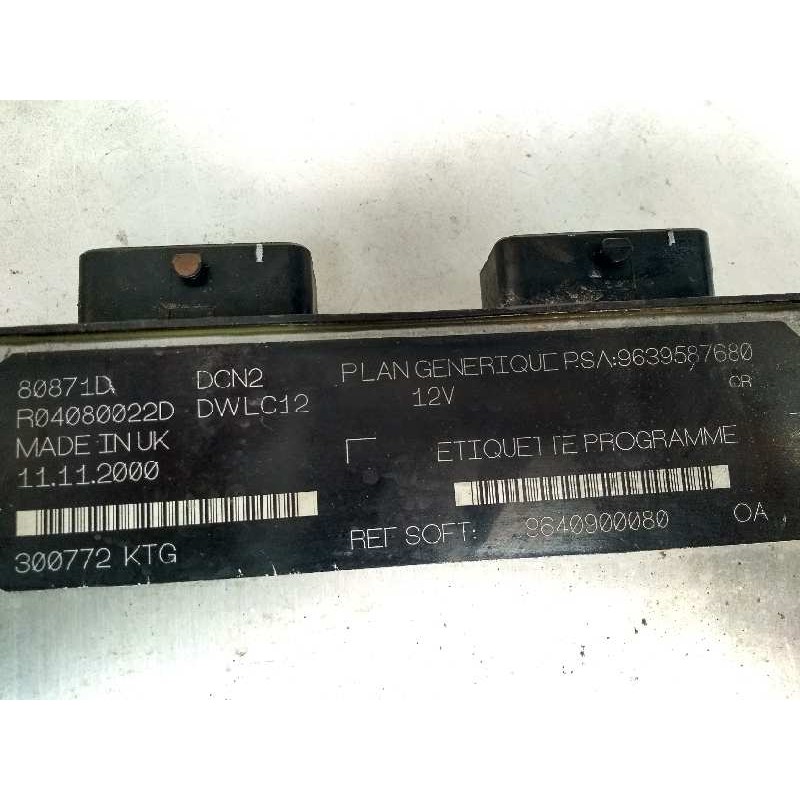 Recambio de centralita motor uce para peugeot 306 berlina 3/4/5 puertas (s2) boulebard referencia OEM IAM R04080022D 9639587680  Recambio de centralita motor uce para peugeot 306 berlina 3/4/5 puertas (s2) boulebard referencia OEM IAM R04080022D 9639587680