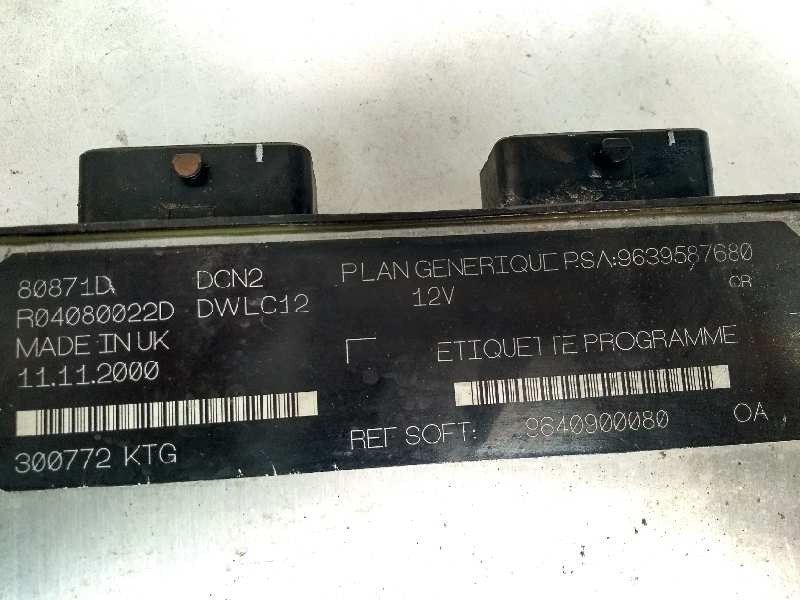 Recambio de centralita motor uce para peugeot 306 berlina 3/4/5 puertas (s2) boulebard referencia OEM IAM R04080022D 9639587680  Recambio de centralita motor uce para peugeot 306 berlina 3/4/5 puertas (s2) boulebard referencia OEM IAM R04080022D 9639587680