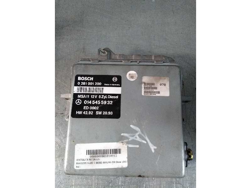Recambio de centralita motor uce para mercedes clase c (w202) berlina 250 diesel (202.125) referencia OEM IAM 0281001200 0145455