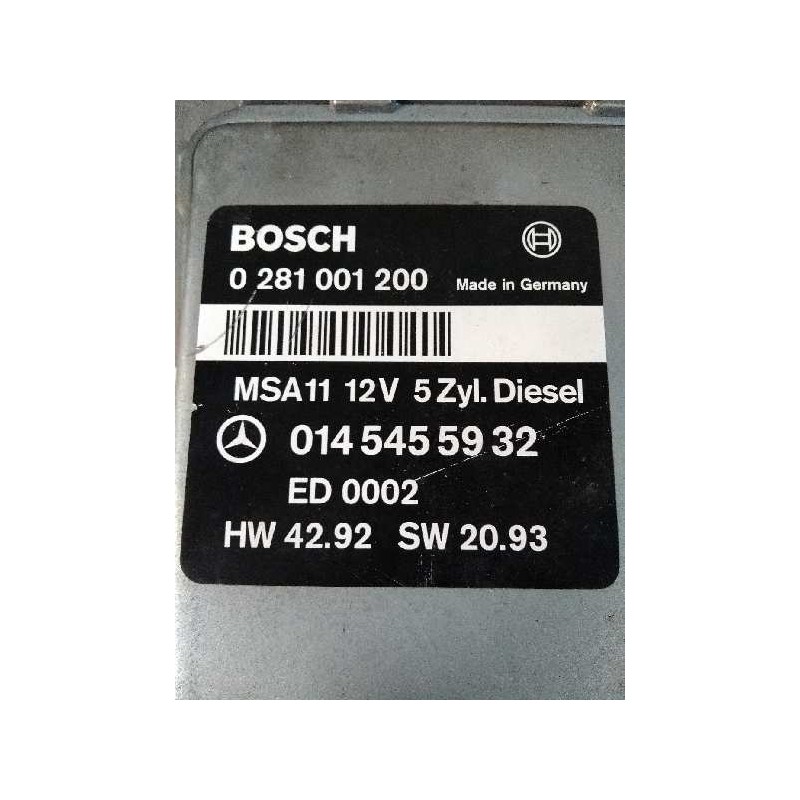 Recambio de centralita motor uce para mercedes clase c (w202) berlina 250 diesel (202.125) referencia OEM IAM 0281001200 0145455
