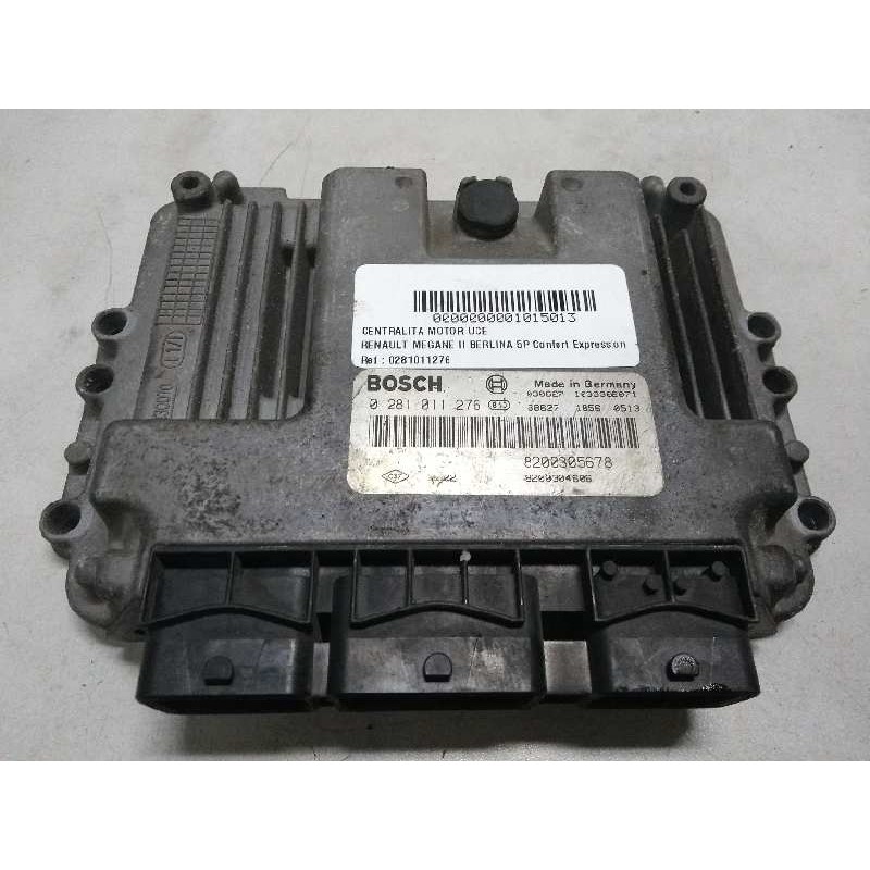 Recambio de centralita motor uce para renault megane ii berlina 5p confort expression referencia OEM IAM 0281011276 8200305678 8