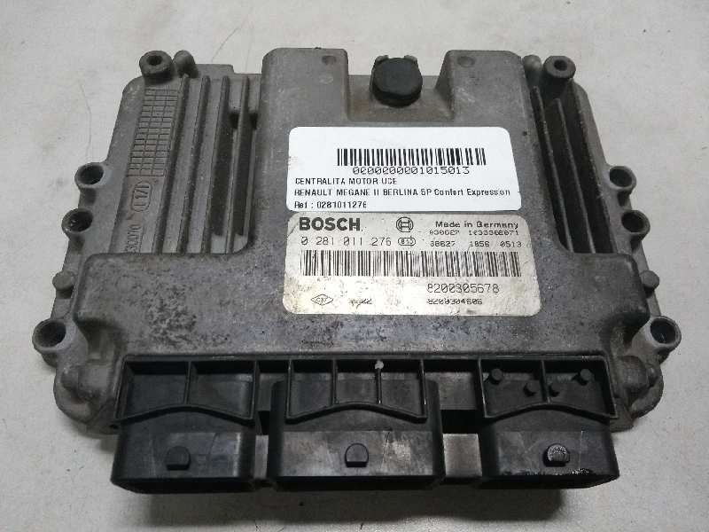 Recambio de centralita motor uce para renault megane ii berlina 5p confort expression referencia OEM IAM 0281011276 8200305678 8