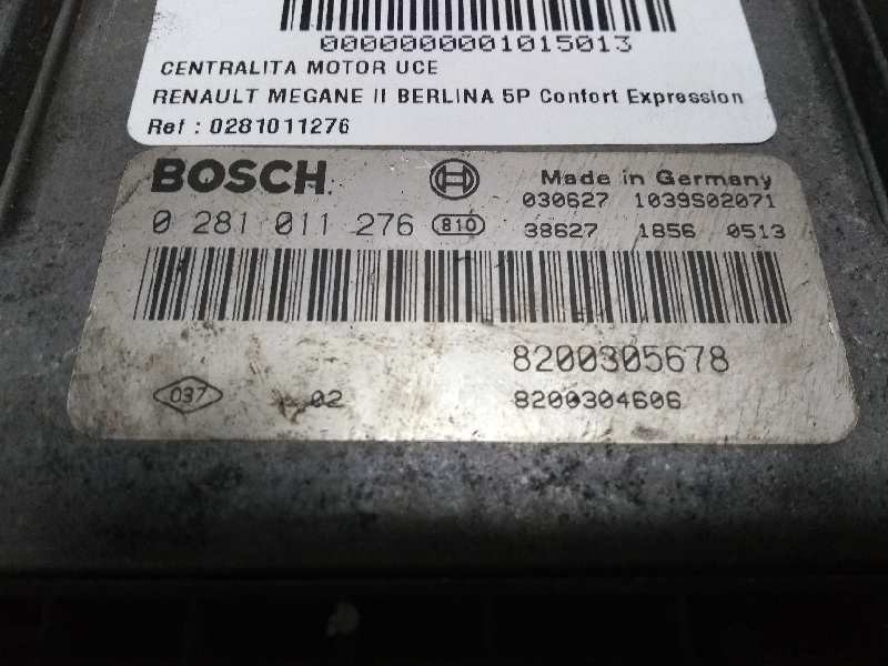 Recambio de centralita motor uce para renault megane ii berlina 5p confort expression referencia OEM IAM 0281011276 8200305678 8