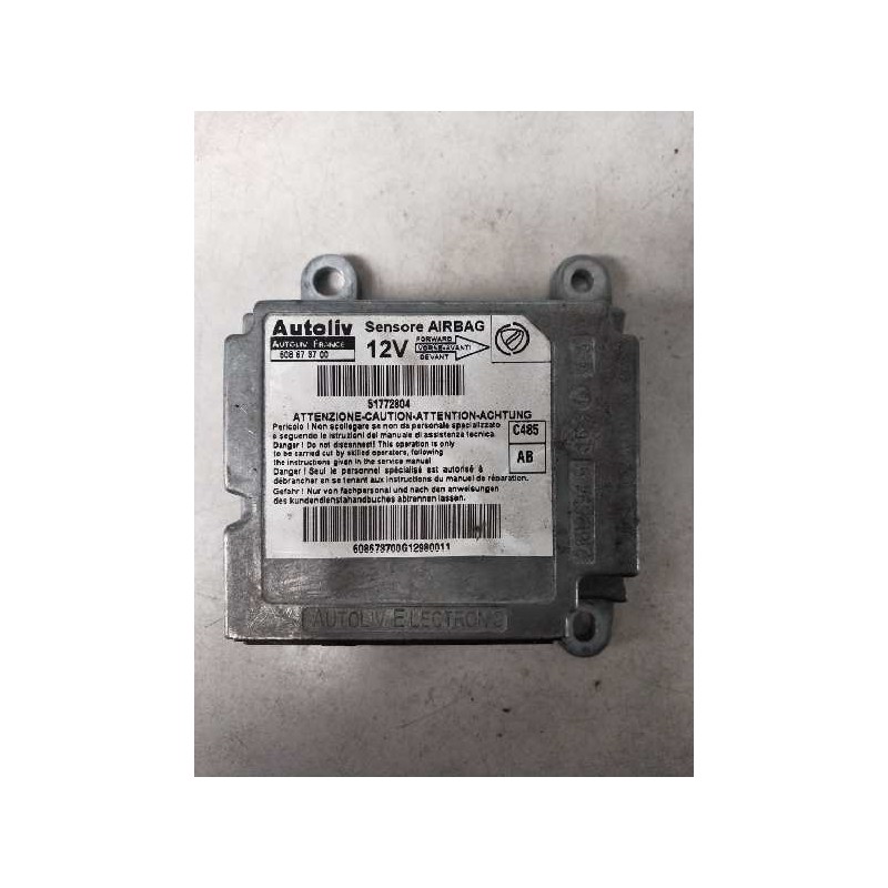 Recambio de centralita airbag para fiat doblo cargo (223) 1.9 jtd sx furg. panorama referencia OEM IAM 608673700 51772804 