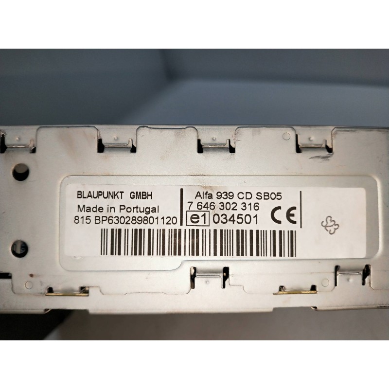 Recambio de sistema audio / radio cd para alfa romeo 159 (140) 2.4 jtdm 20v q4 ti referencia OEM IAM 7646302316  BLAUPUNKT