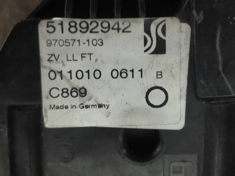 Recambio de motor cierre centralizado delantero izquierdo para fiat punto (evo) (199) dynamic referencia OEM IAM 51892942  