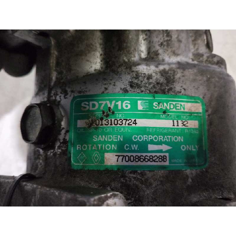 Recambio de compresor aire acondicionado para renault megane i scenic (ja0) 1.9 turbodiesel referencia OEM IAM SD7V161132 1132 7