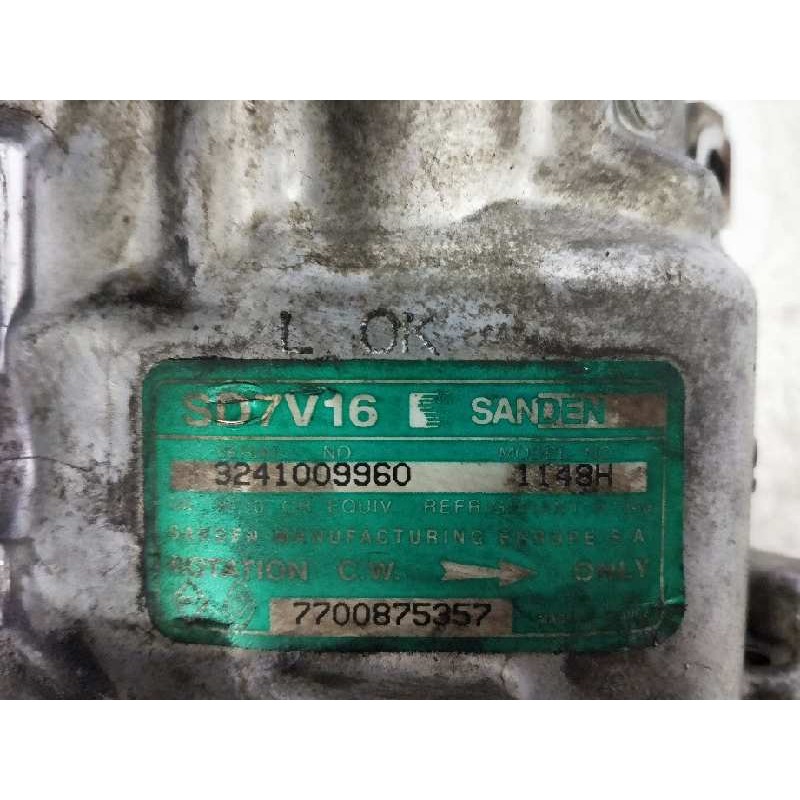 Recambio de compresor aire acondicionado para renault clio ii fase i (b/cbo) referencia OEM IAM SD7V161148H 1148H 7700875373 Recambio de compresor aire acondicionado para renault clio ii fase i (b/cbo) referencia OEM IAM SD7V161148H 1148H 7700875373