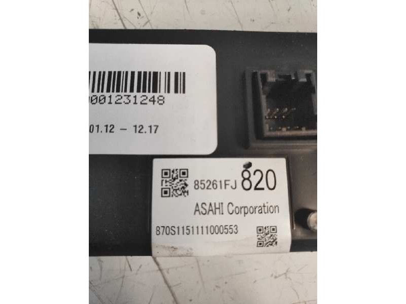 Recambio de pantalla multifuncion para subaru xv executive referencia OEM IAM 85261FJ820  