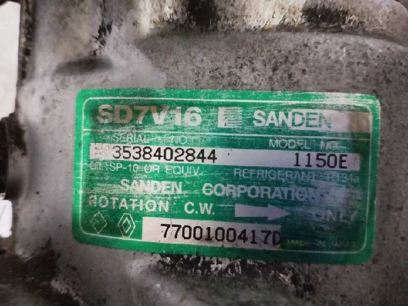 Recambio de compresor aire acondicionado para renault clio ii fase i (b/cbo) 1.9 diesel referencia OEM IAM SD7V161150E 1150E 770