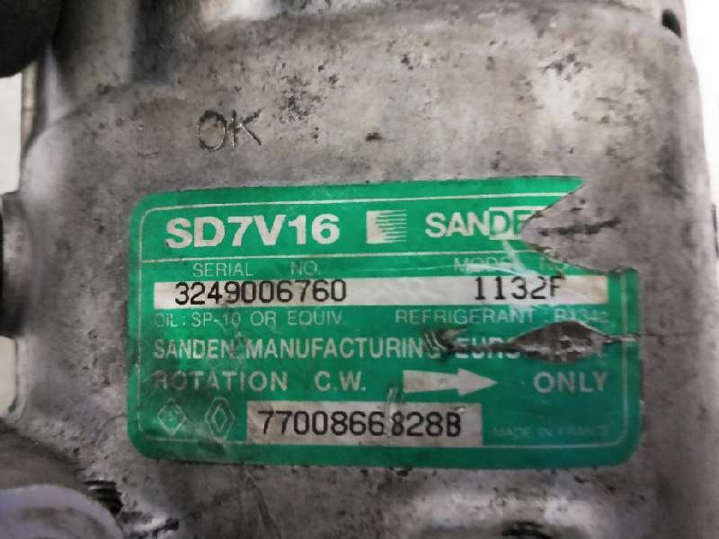 Recambio de compresor aire acondicionado para renault megane i berlina hatchback (ba0) referencia OEM IAM SD7V161132F 1132F 7700