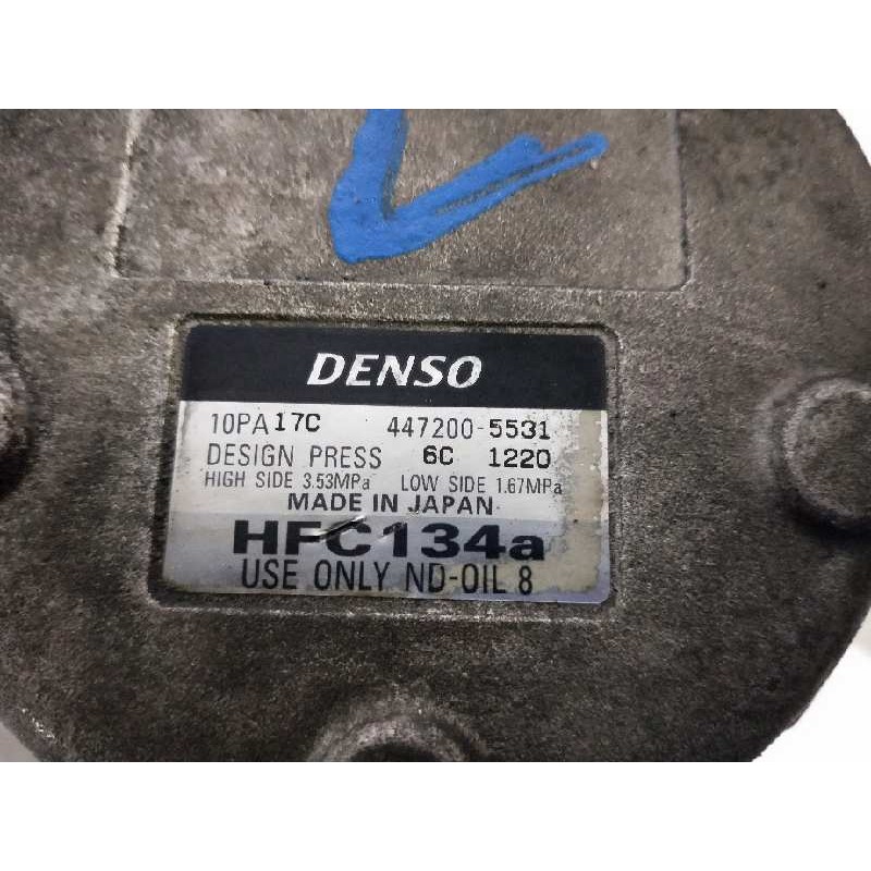 Recambio de compresor aire acondicionado para mg rover serie 600 (rh) 2.0 cat referencia OEM IAM 4472005531 10PA17C 