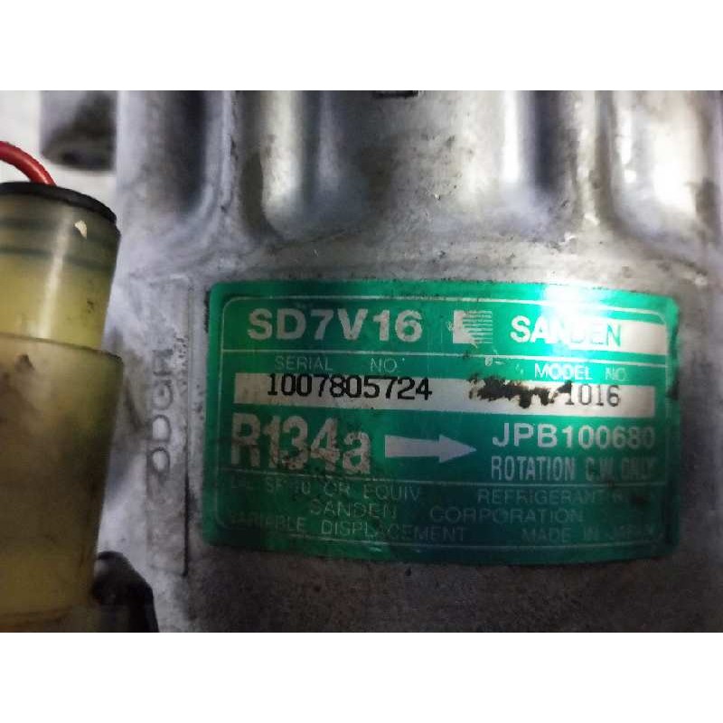 Recambio de compresor aire acondicionado para mg rover serie 400 (rt) 2.0 turbodiesel referencia OEM IAM SD7V161016 1016 JPB1006