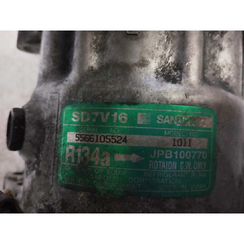 Recambio de compresor aire acondicionado para mg rover serie 600 (rh) 2.0 turbodiesel referencia OEM IAM SD7V161011 1011 JPB1007