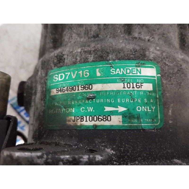 Recambio de compresor aire acondicionado para mg rover serie 200 (rf) 2.0 turbodiesel referencia OEM IAM SD7V161016F 1016F JPB10