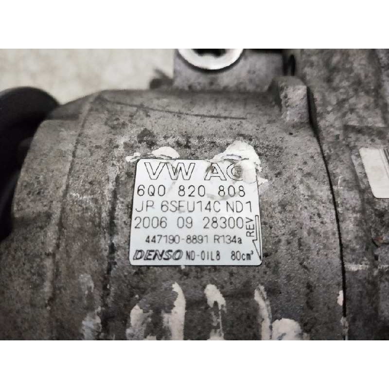 Recambio de compresor aire acondicionado para seat ibiza (6l1) 1.9 tdi referencia OEM IAM 4471908891 6Q0820808 JP6SEU14CND1