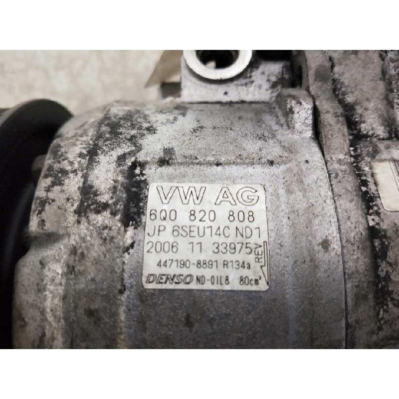 Recambio de compresor aire acondicionado para seat ibiza (6l1) 1.6 16v referencia OEM IAM 4471908891 6Q0820808 JP6SEU14CND1
