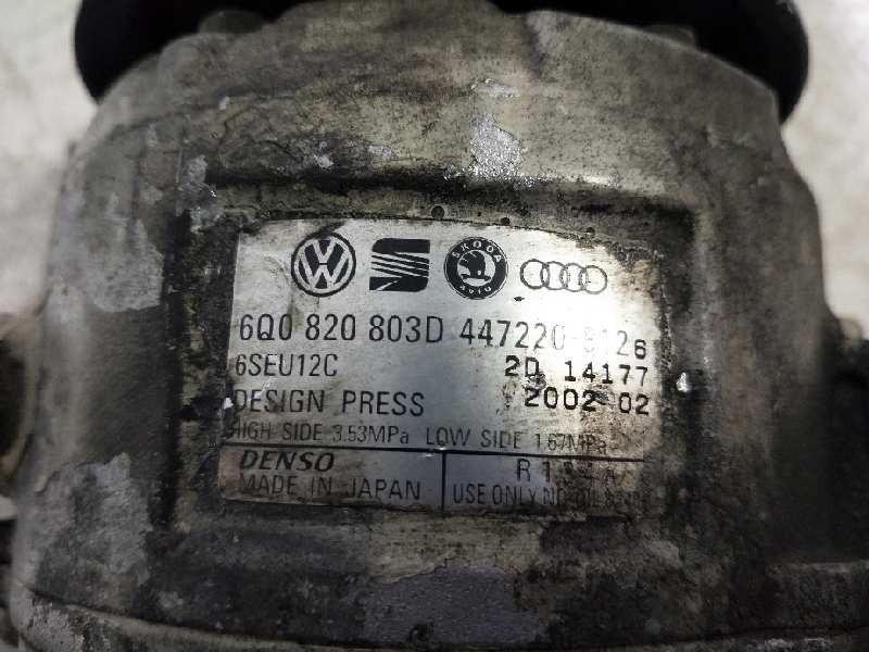 Recambio de compresor aire acondicionado para seat ibiza (6l1) referencia OEM IAM 4472208126 6Q0820803D 6SEU12C