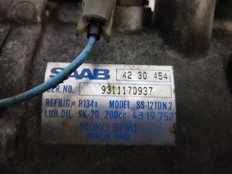 Recambio de compresor aire acondicionado para saab 900 berlina 2.0 referencia OEM IAM 4230454 4319752 SS121DN2 SK20200