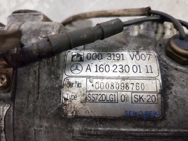 Recambio de compresor aire acondicionado para smart forfour referencia OEM IAM A1602300111 0003191V007 SS72DLG1 Recambio de compresor aire acondicionado para smart forfour referencia OEM IAM A1602300111 0003191V007 SS72DLG1