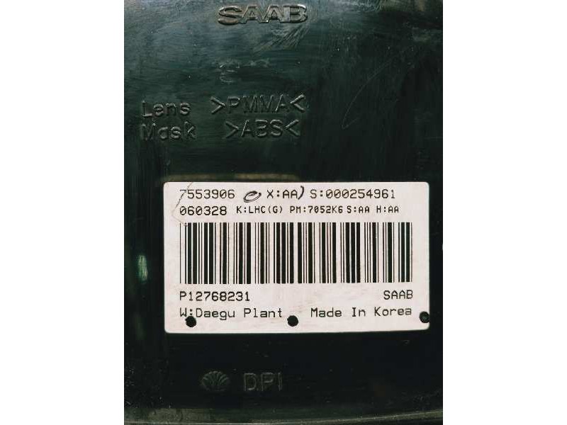 Recambio de cuadro instrumentos para saab 9-3 sport hatch 1.9 tid linear sport referencia OEM IAM 7553906 P12768231 000254961