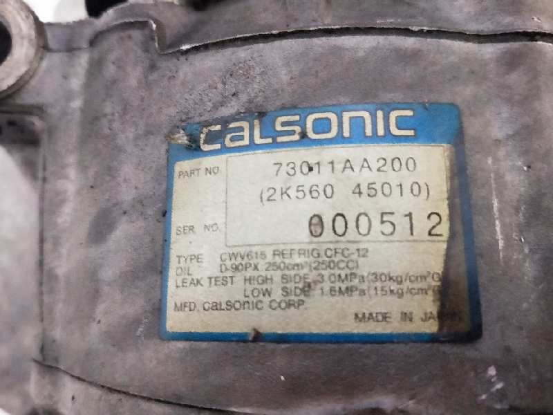 Recambio de compresor aire acondicionado para subaru legacy berl./familiar b11 (bd/bg) referencia OEM IAM 73011AA200 2K56045010 