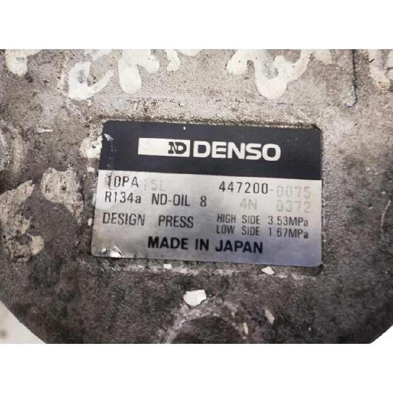 Recambio de compresor aire acondicionado para toyota carina (t19) 2.0 16v cat referencia OEM IAM 4472000075 10PA15L 