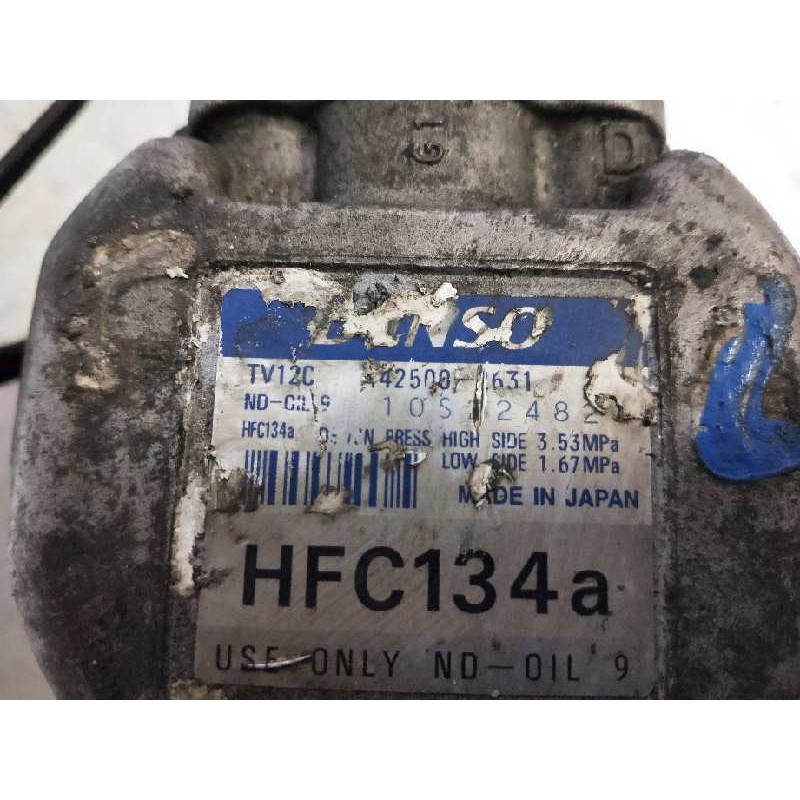 Recambio de compresor aire acondicionado para toyota corolla (e11) 1.6 16v referencia OEM IAM 4425002631 TV12C 