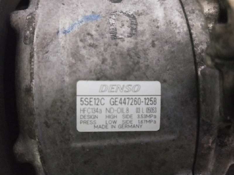 Recambio de compresor aire acondicionado para toyota auris referencia OEM IAM 4472601258 5SE12C 