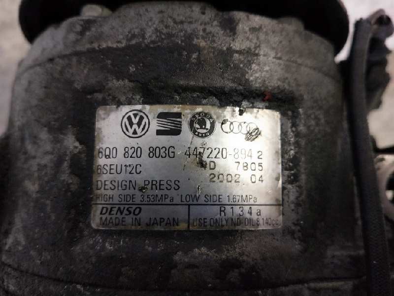 Recambio de compresor aire acondicionado para volkswagen polo (9n1) referencia OEM IAM 472208942 6Q0820803G 6SEU12C