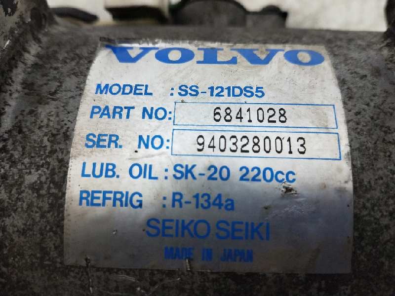 Recambio de compresor aire acondicionado para volvo serie 940 berlina/familiar 2.4 td berlina referencia OEM IAM 6841028 SS121DS