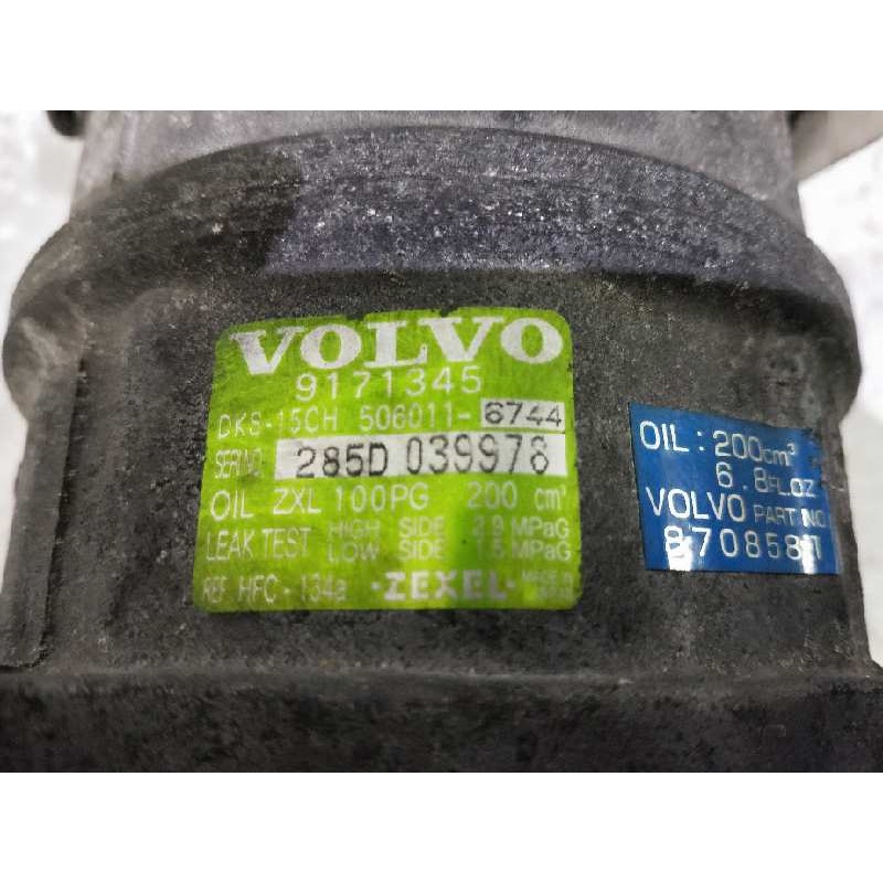 Recambio de compresor aire acondicionado para volvo serie 850 2.5 turbodiesel referencia OEM IAM 9171345 5060116744 DKS15CH 8785