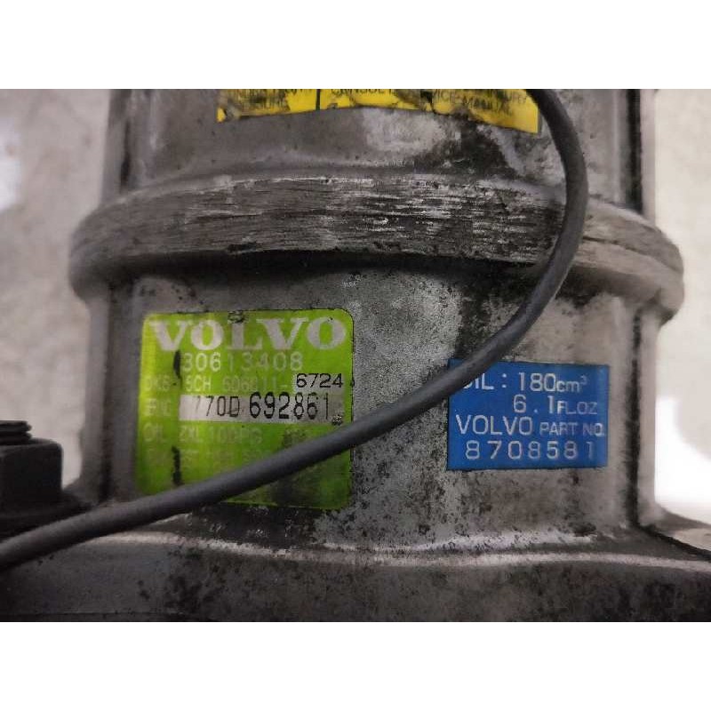 Recambio de compresor aire acondicionado para volvo s40 berlina 1.8 16v cat referencia OEM IAM 5060116724 8708581 30613408 DKS15