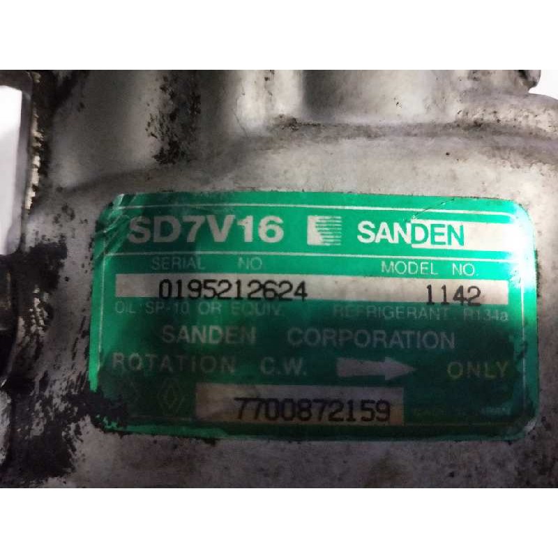 Recambio de compresor aire acondicionado para volvo s40 berlina 1.9 turbodiesel referencia OEM IAM SD7V161142 1142 7700872159