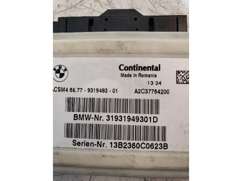 Recambio de centralita airbag para bmw serie 5 lim. (f10) 520d referencia OEM IAM A2C37764200 31931949301D 
