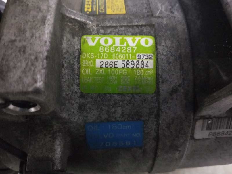 Recambio de compresor aire acondicionado para volvo s60 berlina referencia OEM IAM 5060119732 8708581 8684287 DKS17D