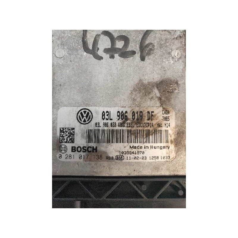 Recambio de centralita motor uce para seat exeo st (3r5)(2009>) sport referencia OEM IAM 0281017138 03L906019DF 