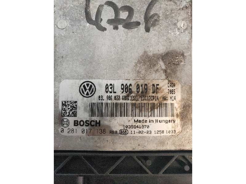 Recambio de centralita motor uce para seat exeo st (3r5)(2009>) sport referencia OEM IAM 0281017138 03L906019DF 