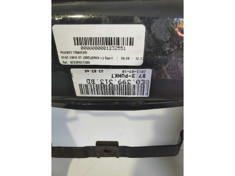 Recambio de puente delantero para seat exeo st (3r5)(2009>) sport referencia OEM IAM 8E0399313BD  
